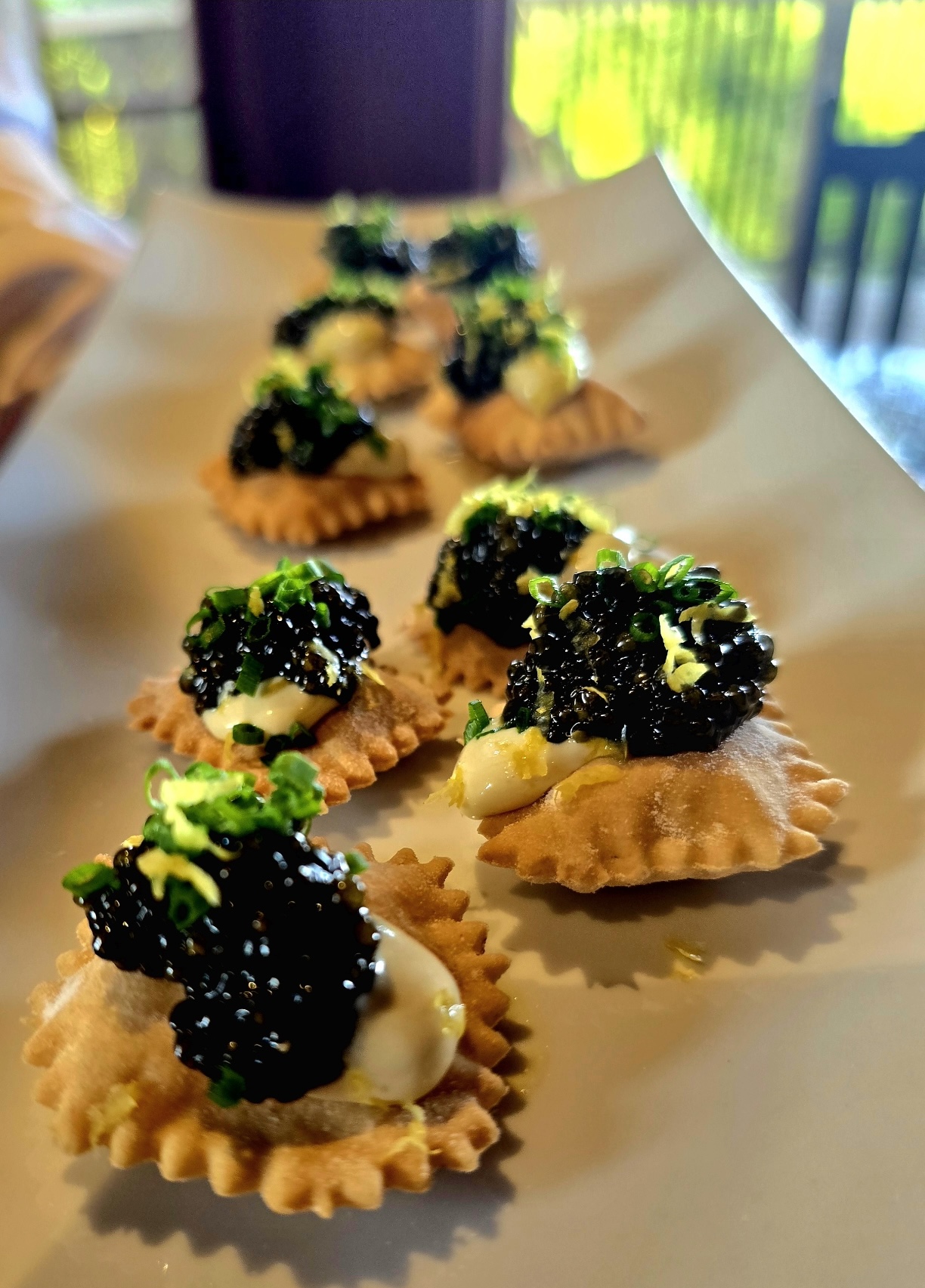 Summer Reverie — sample menu
